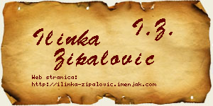 Ilinka Zipalović vizit kartica